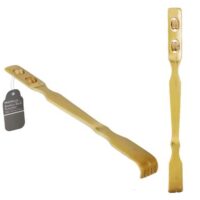 BACK SCRATCHER BAMBOO W/MASSAGE WHEEL